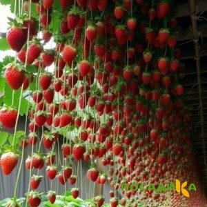Клубника ампельная Анастасия купить по цене от 370р. в интернет-магазине «Посадика» с доставкой почтой в в Ельняе и по всей России – [изображение №1].